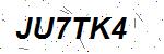 CAPTCHA verification image containing distorted text characters