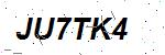 CAPTCHA verification image containing distorted text characters