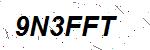 CAPTCHA verification image containing distorted text characters