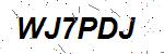 CAPTCHA verification image containing distorted text characters