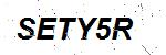 CAPTCHA verification image containing distorted text characters