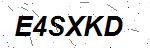 CAPTCHA verification image containing distorted text characters