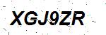 CAPTCHA verification image containing distorted text characters