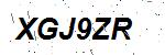 CAPTCHA verification image containing distorted text characters