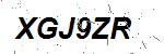 CAPTCHA verification image containing distorted text characters