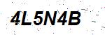 CAPTCHA verification image containing distorted text characters