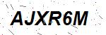 CAPTCHA verification image containing distorted text characters