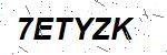 CAPTCHA verification image containing distorted text characters