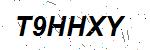 CAPTCHA verification image containing distorted text characters