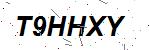 CAPTCHA verification image containing distorted text characters