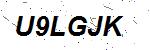 CAPTCHA verification image containing distorted text characters