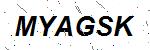 CAPTCHA verification image containing distorted text characters