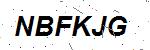 CAPTCHA verification image containing distorted text characters