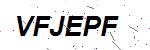 CAPTCHA verification image containing distorted text characters