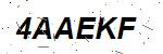 CAPTCHA verification image containing distorted text characters