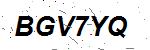 CAPTCHA verification image containing distorted text characters