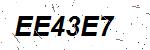 CAPTCHA verification image containing distorted text characters