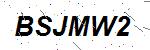 CAPTCHA verification image containing distorted text characters