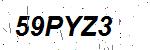 CAPTCHA verification image containing distorted text characters