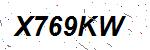 CAPTCHA verification image containing distorted text characters