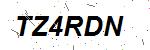 CAPTCHA verification image containing distorted text characters