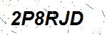 CAPTCHA verification image containing distorted text characters
