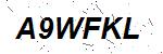 CAPTCHA verification image containing distorted text characters