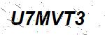 CAPTCHA verification image containing distorted text characters