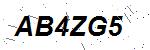 CAPTCHA verification image containing distorted text characters