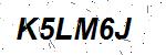 CAPTCHA verification image containing distorted text characters