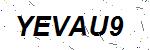 CAPTCHA verification image containing distorted text characters